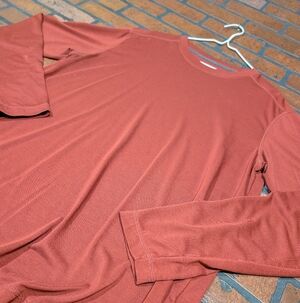 REI Men's LT Dark Brick Red Poly Base Layer